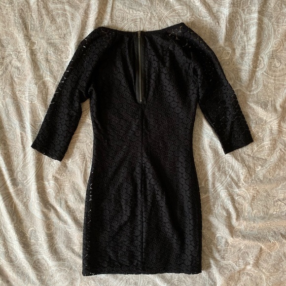 Bebop Black Floral Lace Overlay Mini - Picture 3 of 5